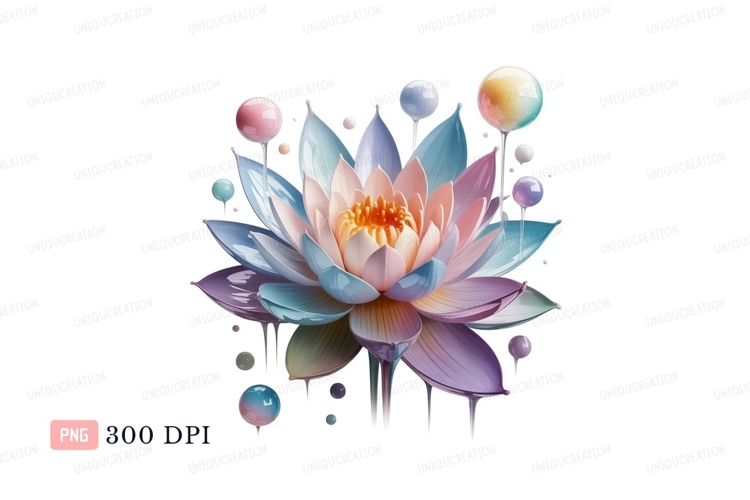 Lotus Flower Clipart Image 4