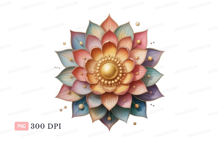 Lotus Flower Clipart Image 3