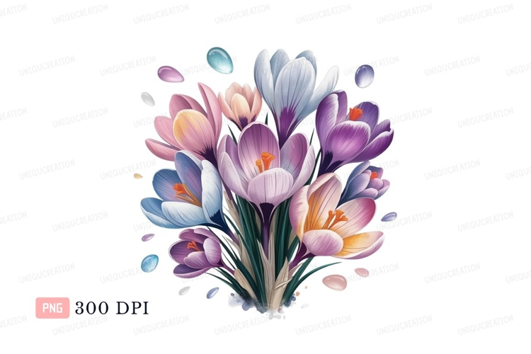 Purple Flower Clipart Image 12