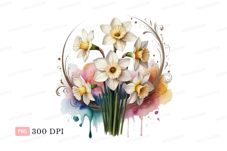 Daffodils Clipart Image 19