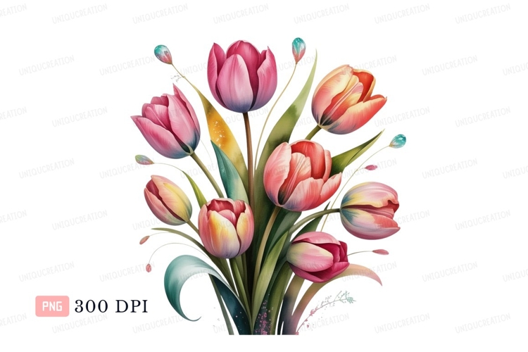 Tulips Clipart Image 2