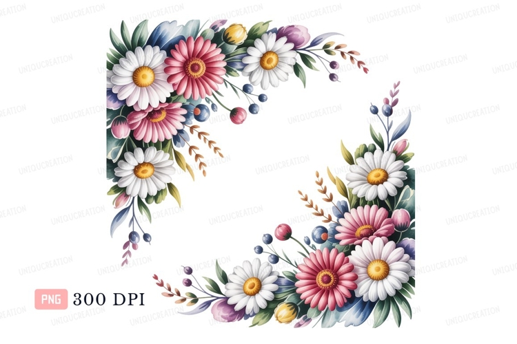 Floral corner arrangement white pink flowers bouquet