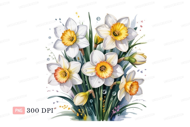 Daffodils Clipart Image 7