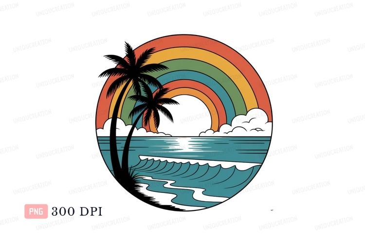 Watercolor Beach Clipart Image 22