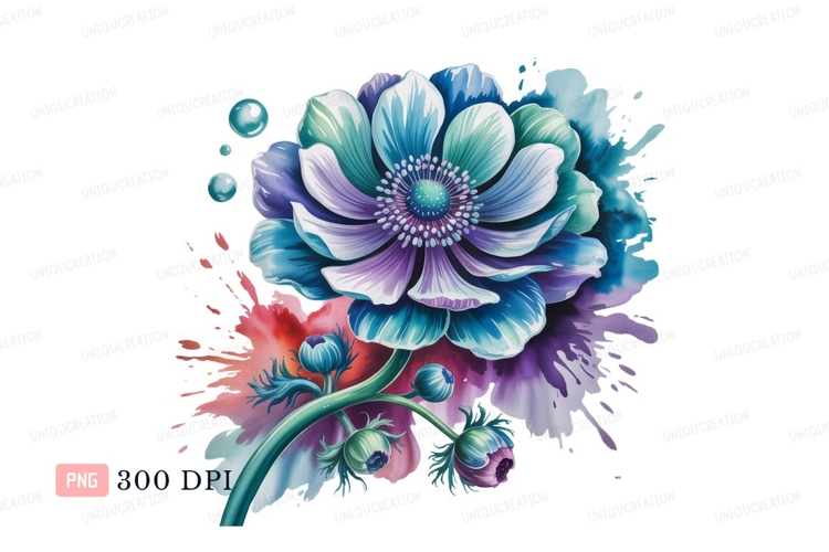 Blue Flower Clipart