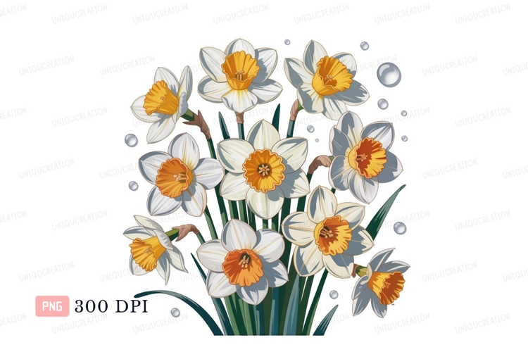 Daffodils Clipart Image 2