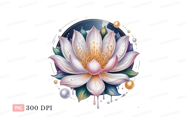 Lotus Flower Clipart Image 24
