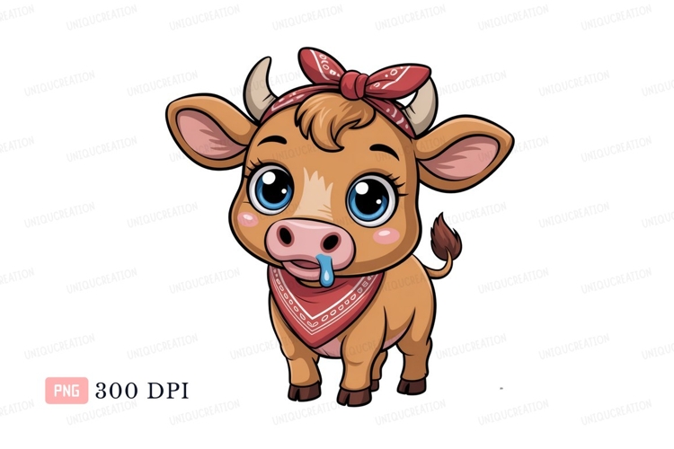 Cute Cartoon Cow Image 21