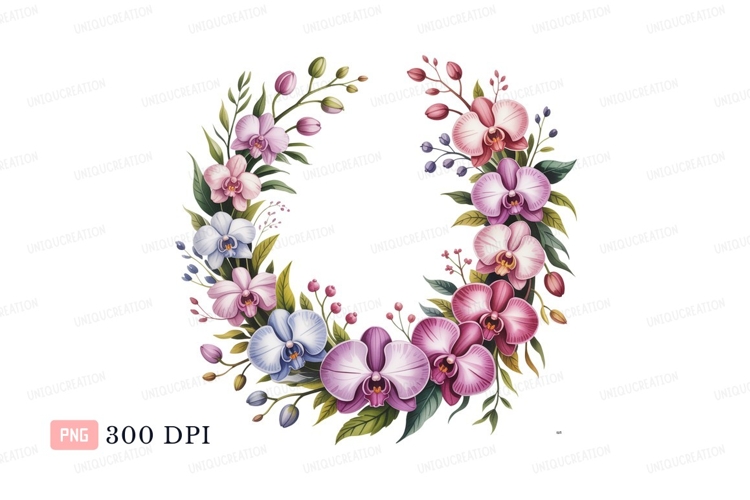 Orchid Clipart Image 17