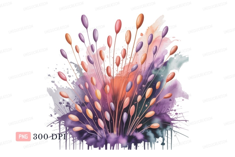 Blue Flowers Clipart Image 9
