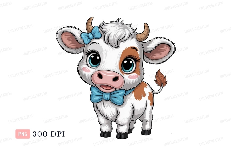 Cute Cartoon Cow Image 16