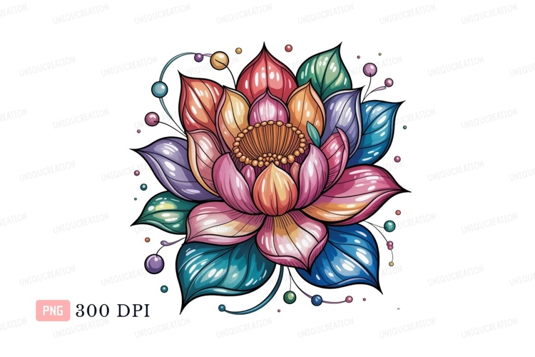 Lotus Flower Clipart Image 23