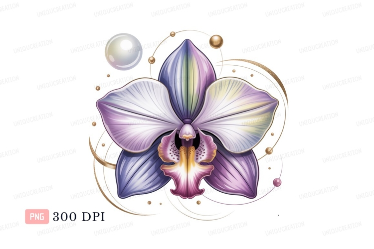 Orchid Clipart Image 4