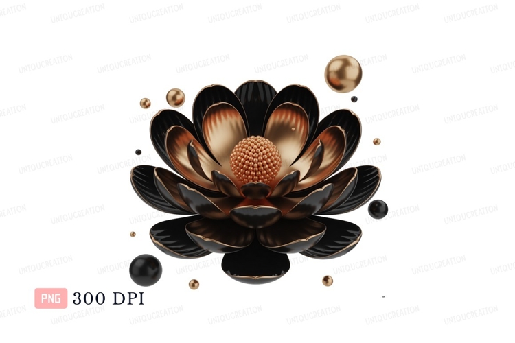 Lotus Flower Clipart Image 4