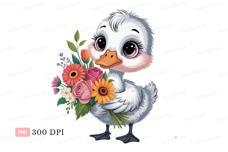 Cute Duckling Clipart Image 18