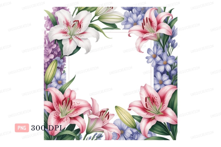 Purple Flower Clipart Image 5