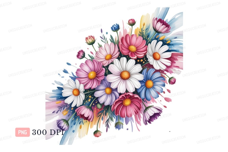 Purple Flower Clipart Image 7