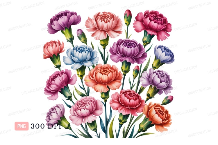 Blue Flowers Clipart Image 11