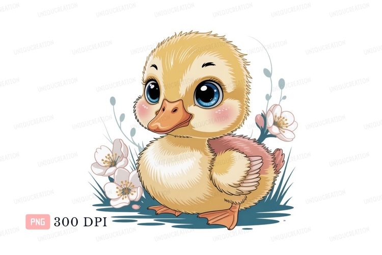 Cute Duckling Clipart Image 14