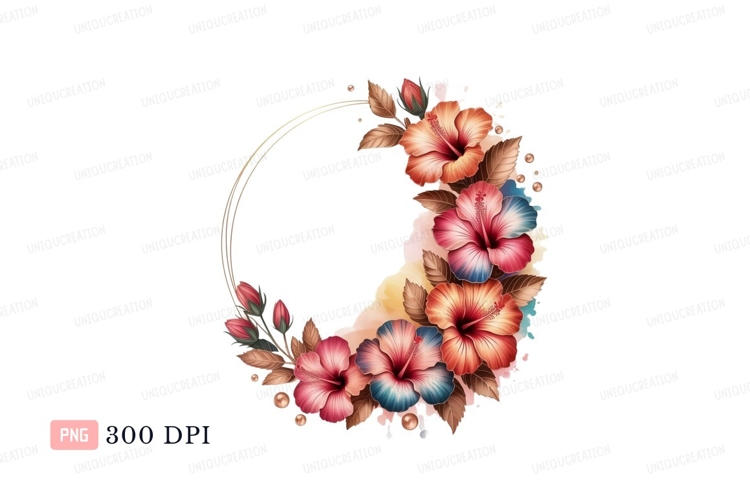 Hibiscus Flower Clipart Image 8