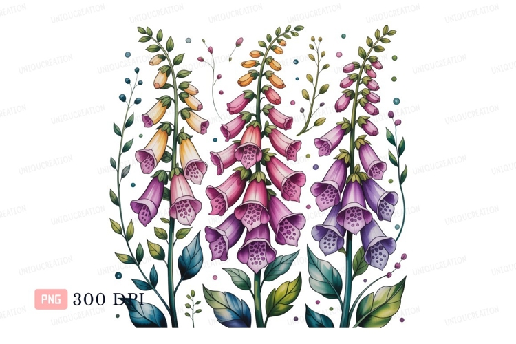 Purple Flower Clipart Image 20