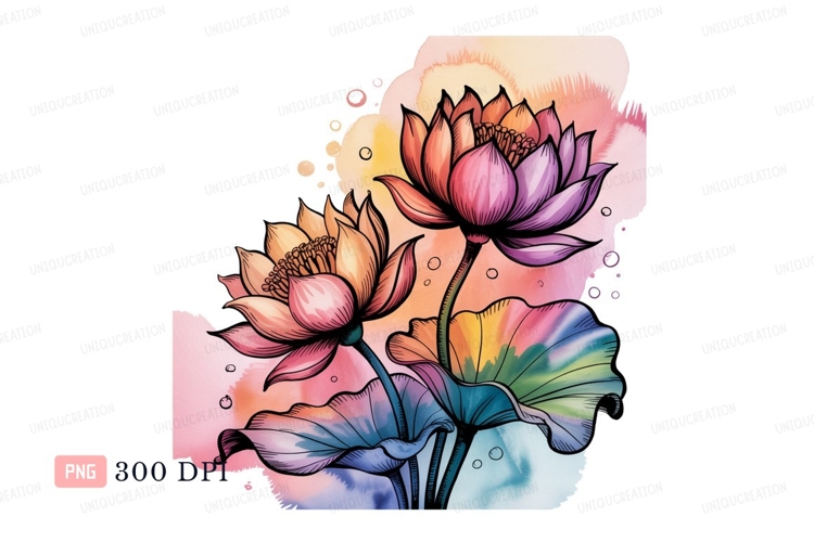 Purple Flower Clipart Image 24