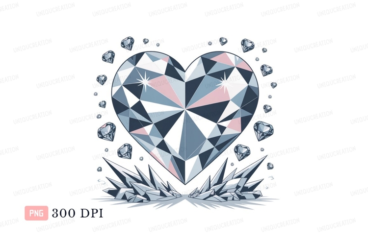 White Heart Clipart Image 16