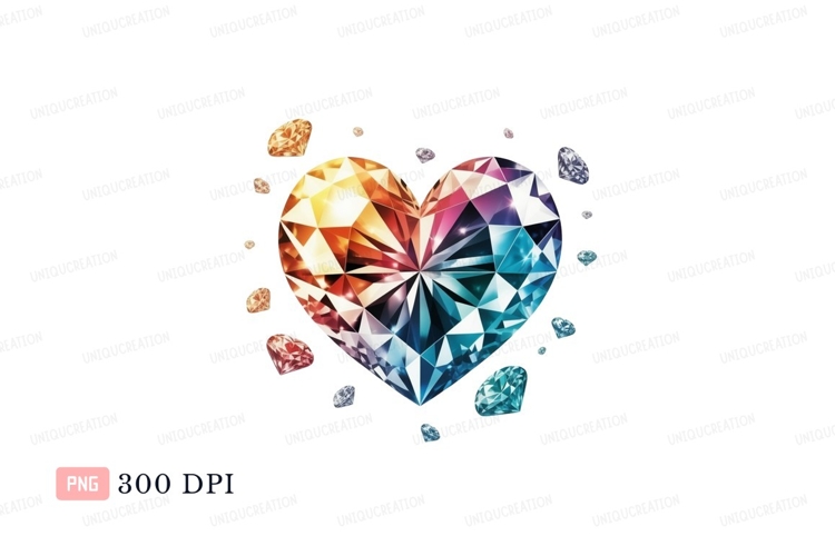 Heart shaped gemstone diamond jewel