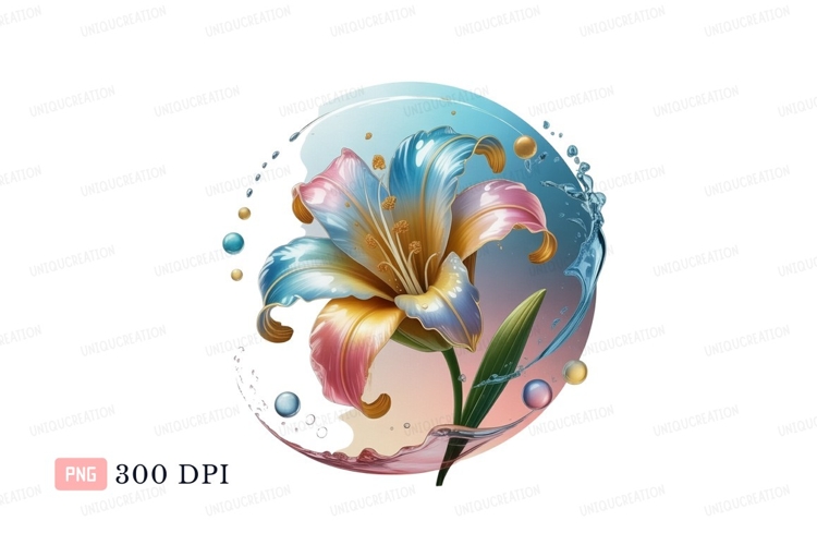 Blue Flower Clipart Image 18