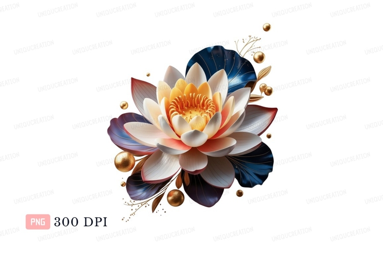 Lotus Flower Clipart Image 9