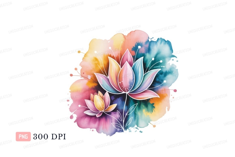 Lotus Flower Clipart Image 11