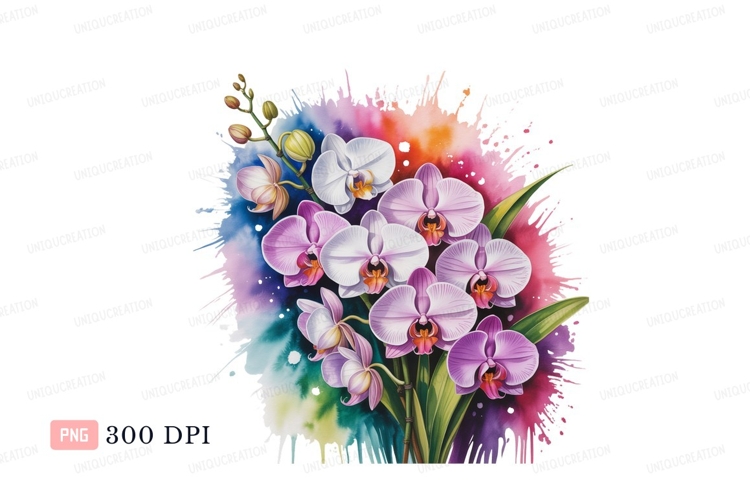 Orchid Clipart Image 4
