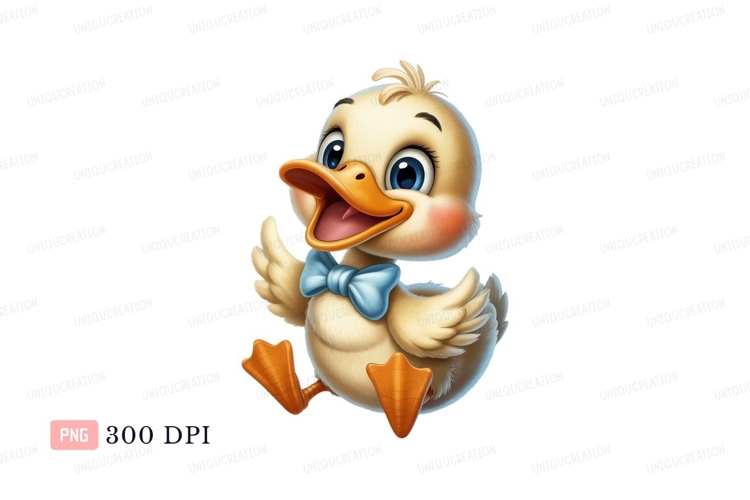 Cute Duckling Clipart Image 13