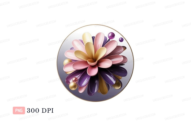Purple Flower Clipart Image 23