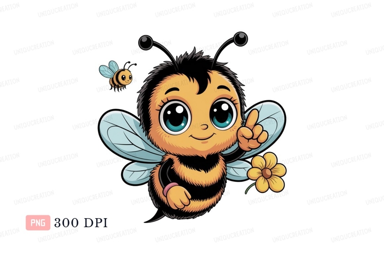 Bee Flying Clipart Image 16