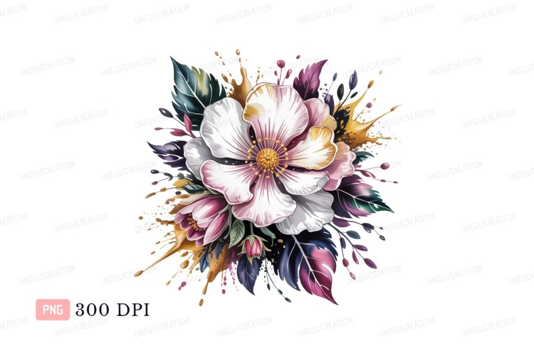 Blue Flowers Clipart Image 22