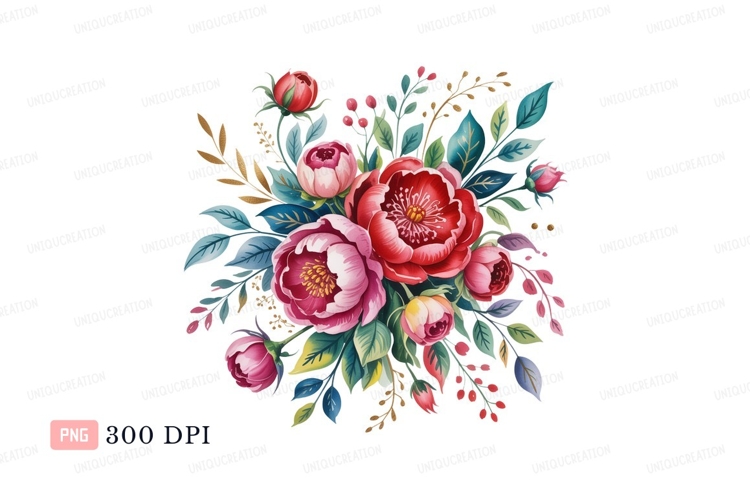 Blue Flowers Clipart Image 12