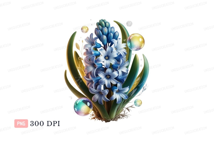 Blue Flower Clipart Image 6