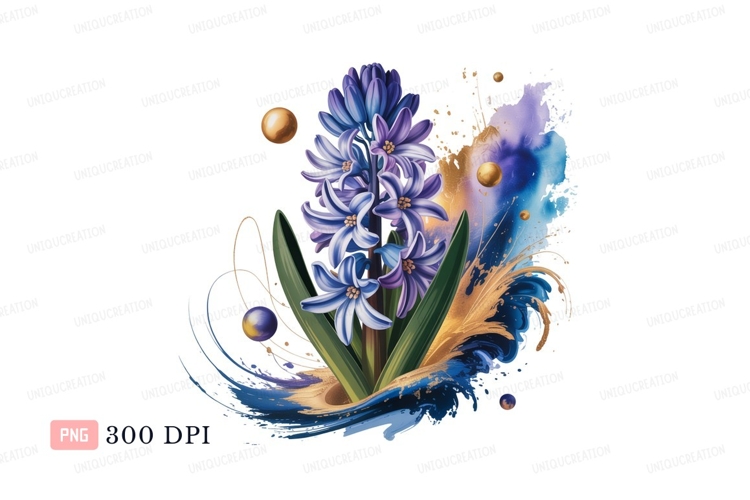 Blue Flower Clipart Image 5