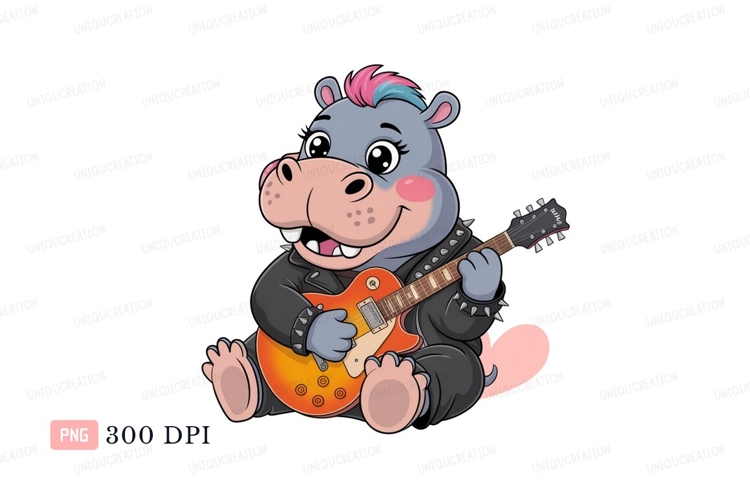 Electric Guitar Clipart Image 3