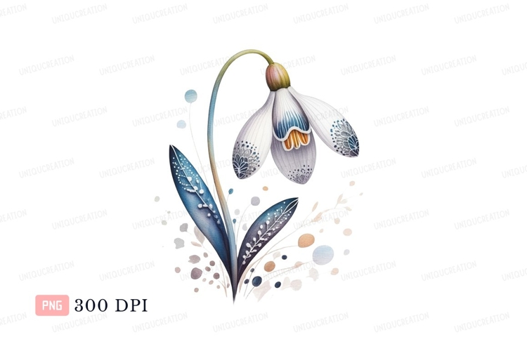Blue Flowers Clipart Image 8