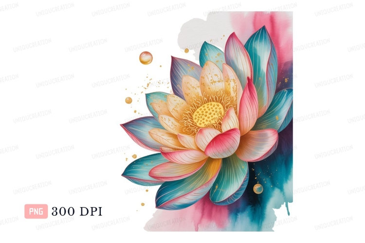 Lotus Flower Clipart Image 24