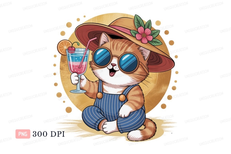 Cat Black And White Clipart Image 12