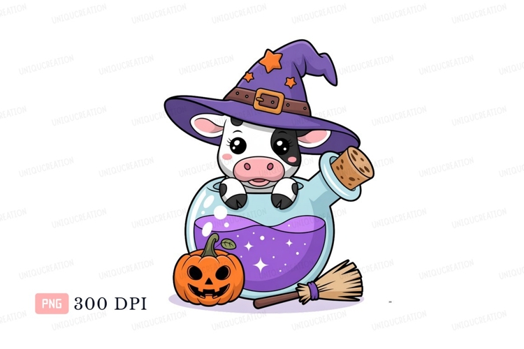 Cartoon Witch Broom Clipart Image 23