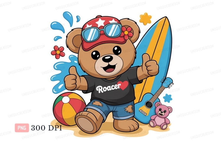 Watercolor Beach Clipart Image 17