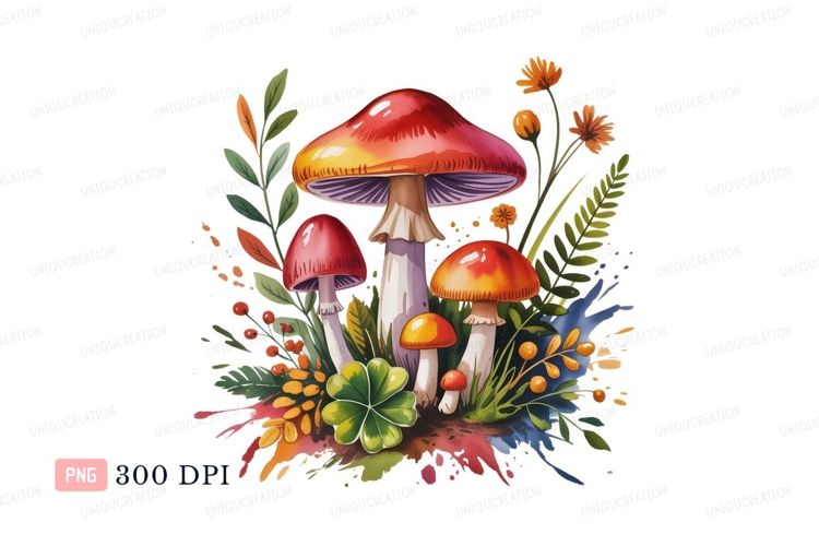 Mushrooms Clipart Image 4