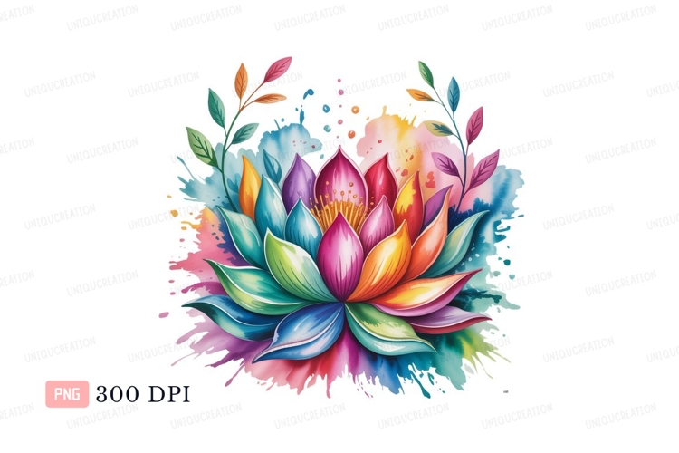Lotus Flower Clipart Image 8