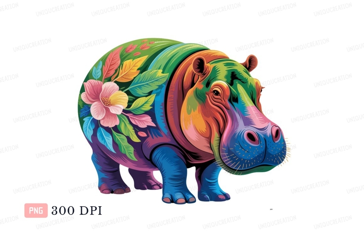 Hippopotamus Clipart Image 5