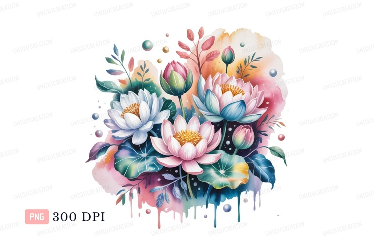 Blue Flowers Clipart Image 19