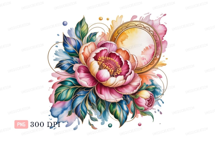 Peony Clipart Image 23